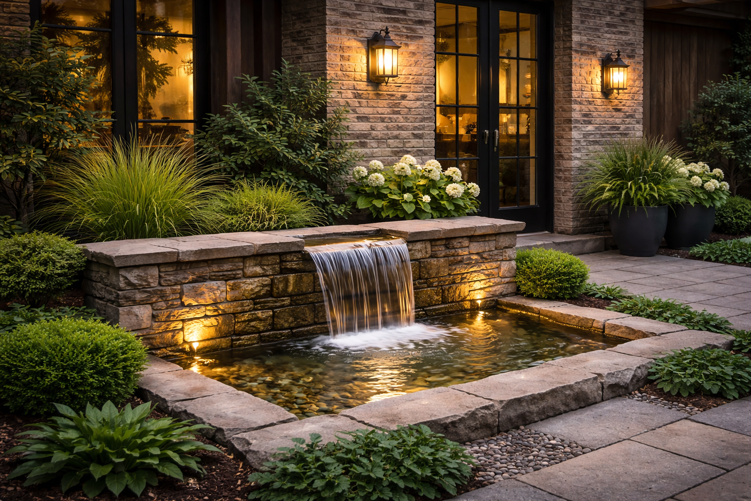 Courtyard water feature concept