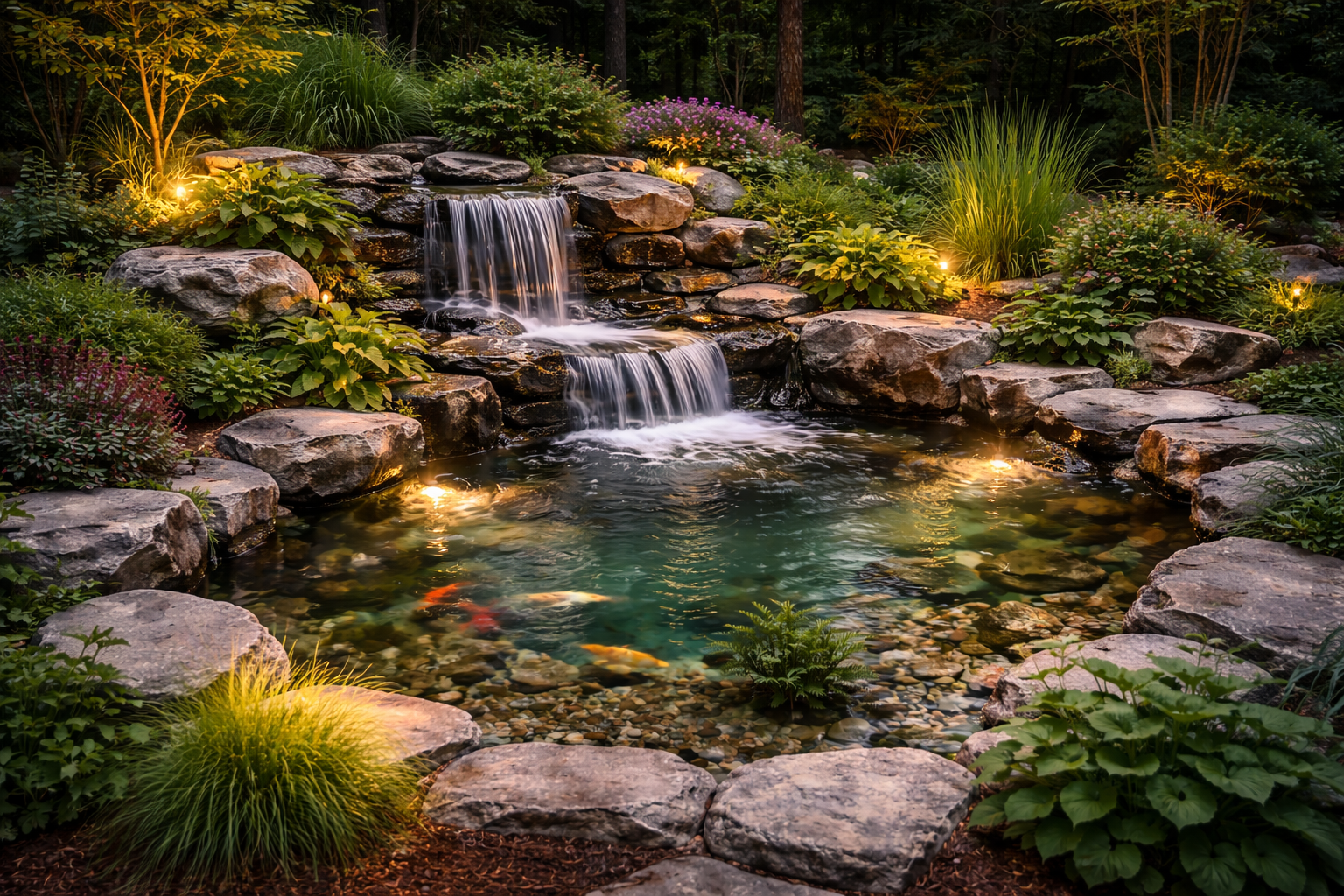 Garden pond concept