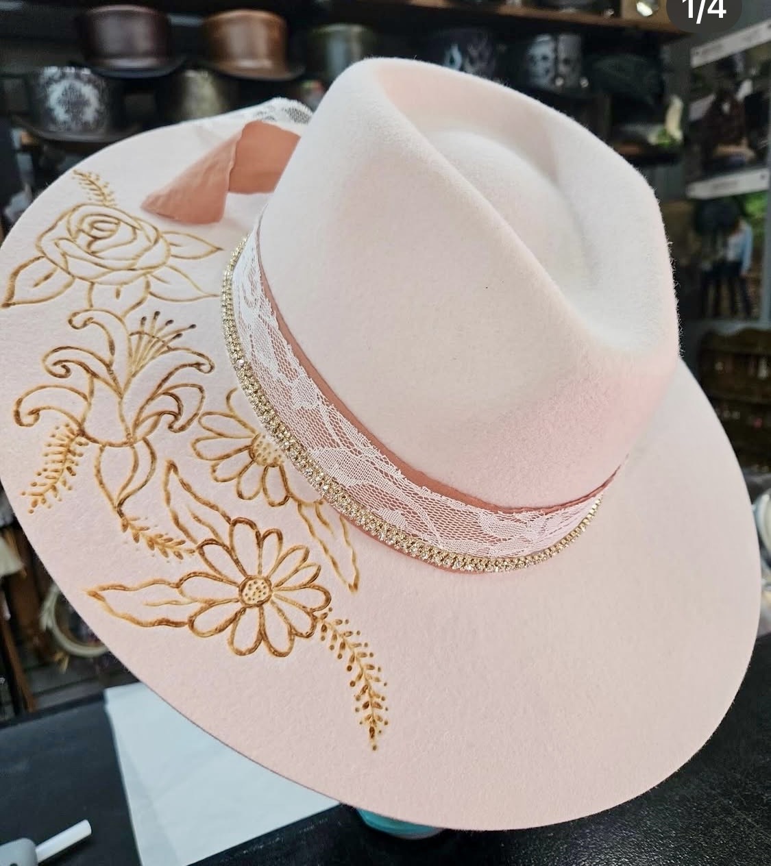 Hat selection closeup