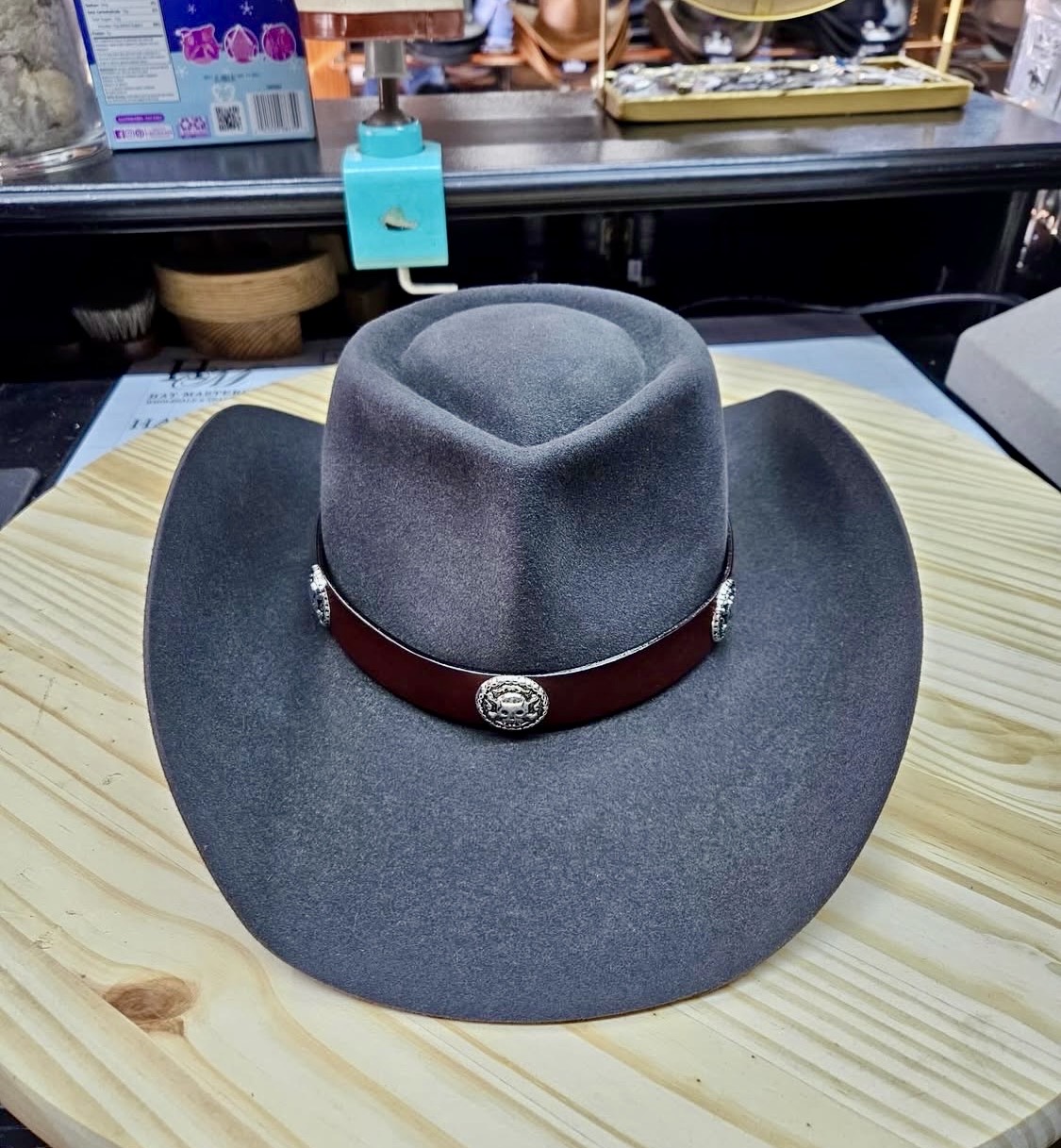 Hat selection closeup