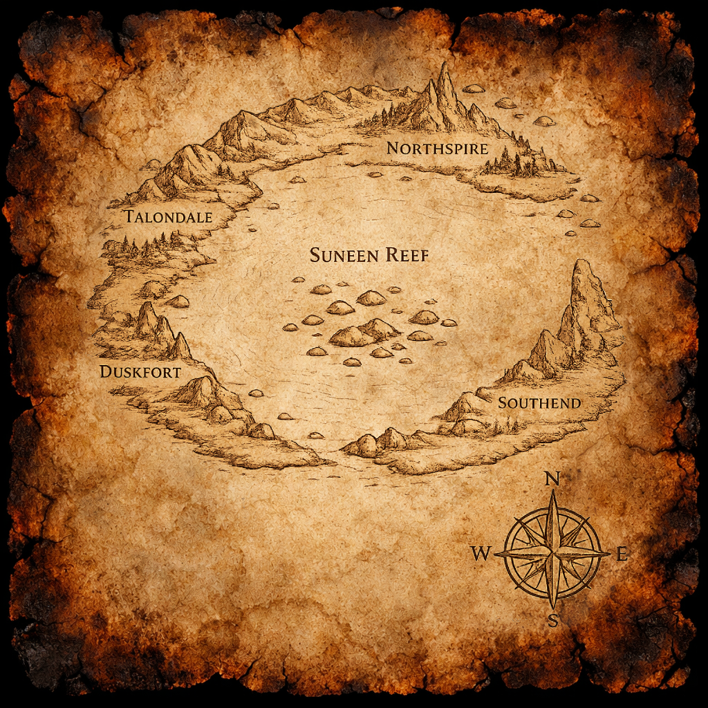 Fantasy map example — Suneen Reef